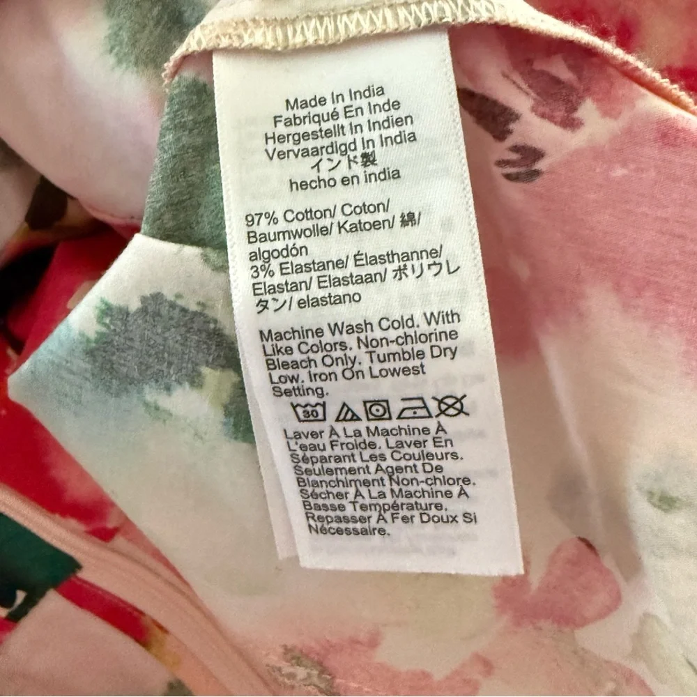 J. Crew Floral Cicily Stretch Cotton Poplin‎ Top - 2